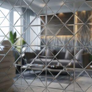 błyszcząca mozaika lustrzana