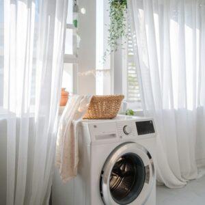 czyste firanki w pralce