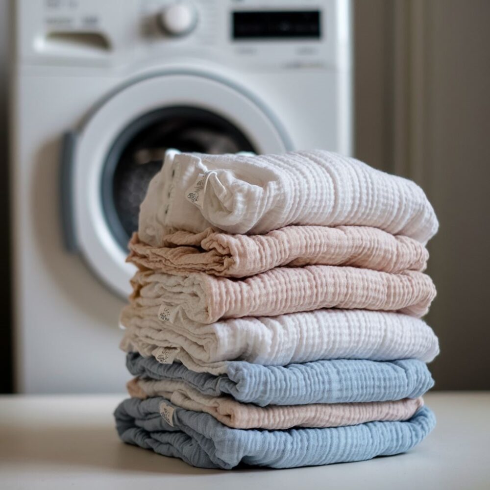 czyste pieluchy tetrowe