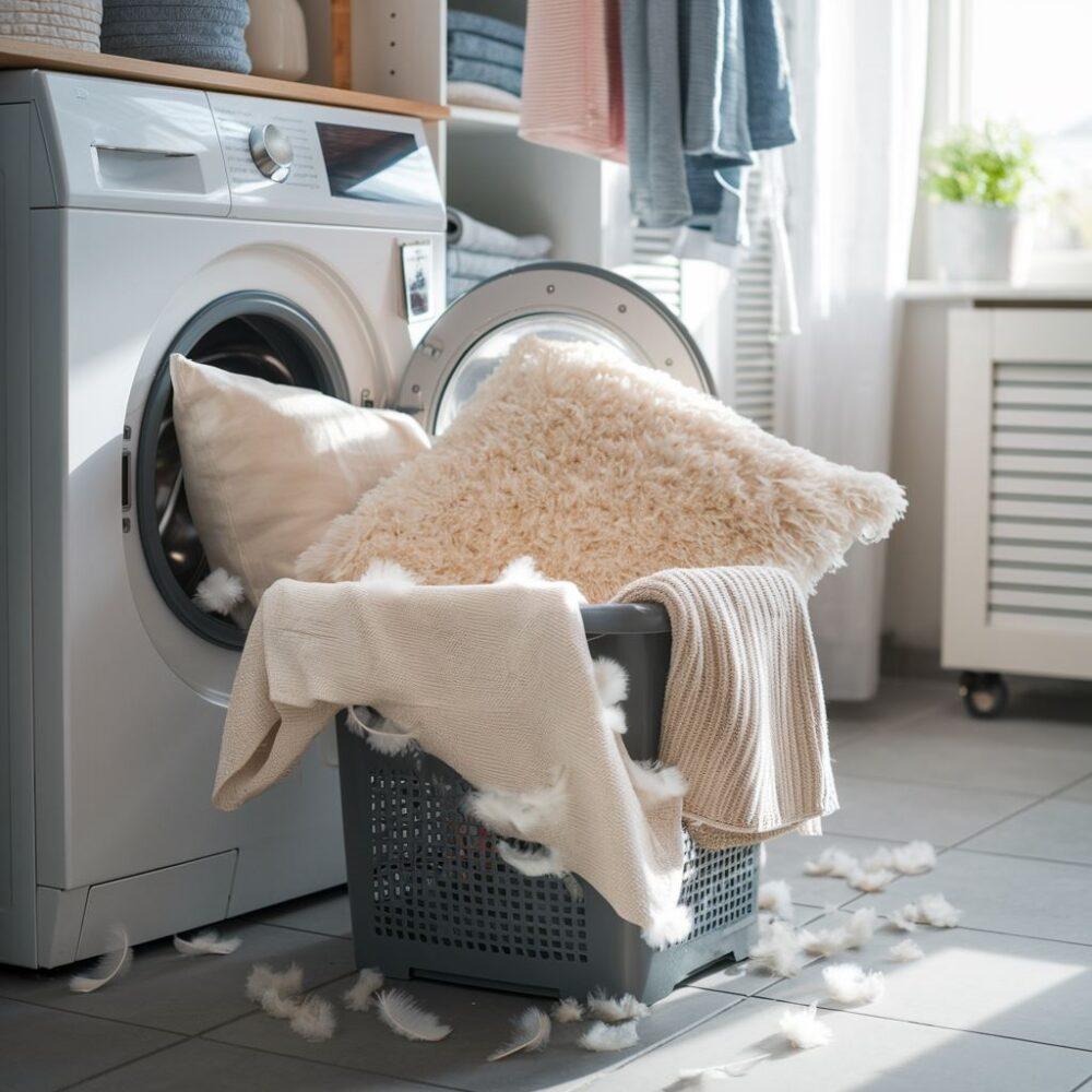 czyste poduszki pierzowe