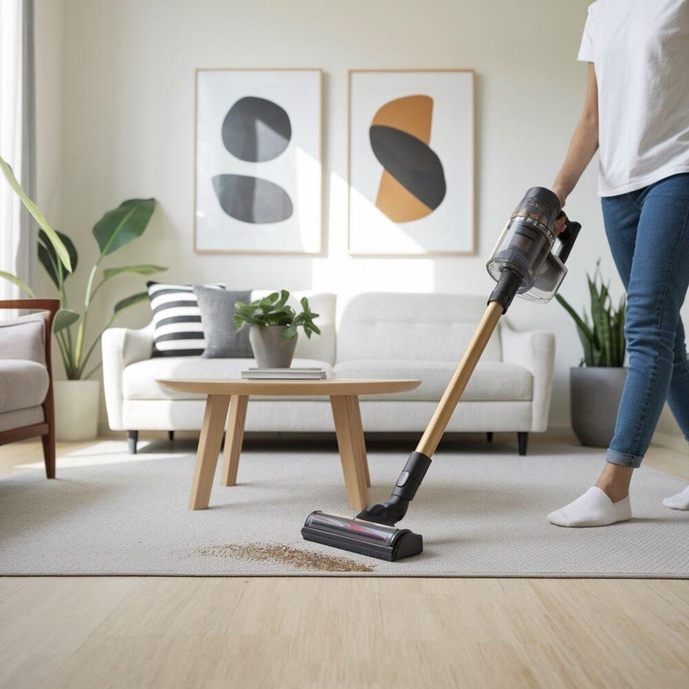 czysty dywan w salonie