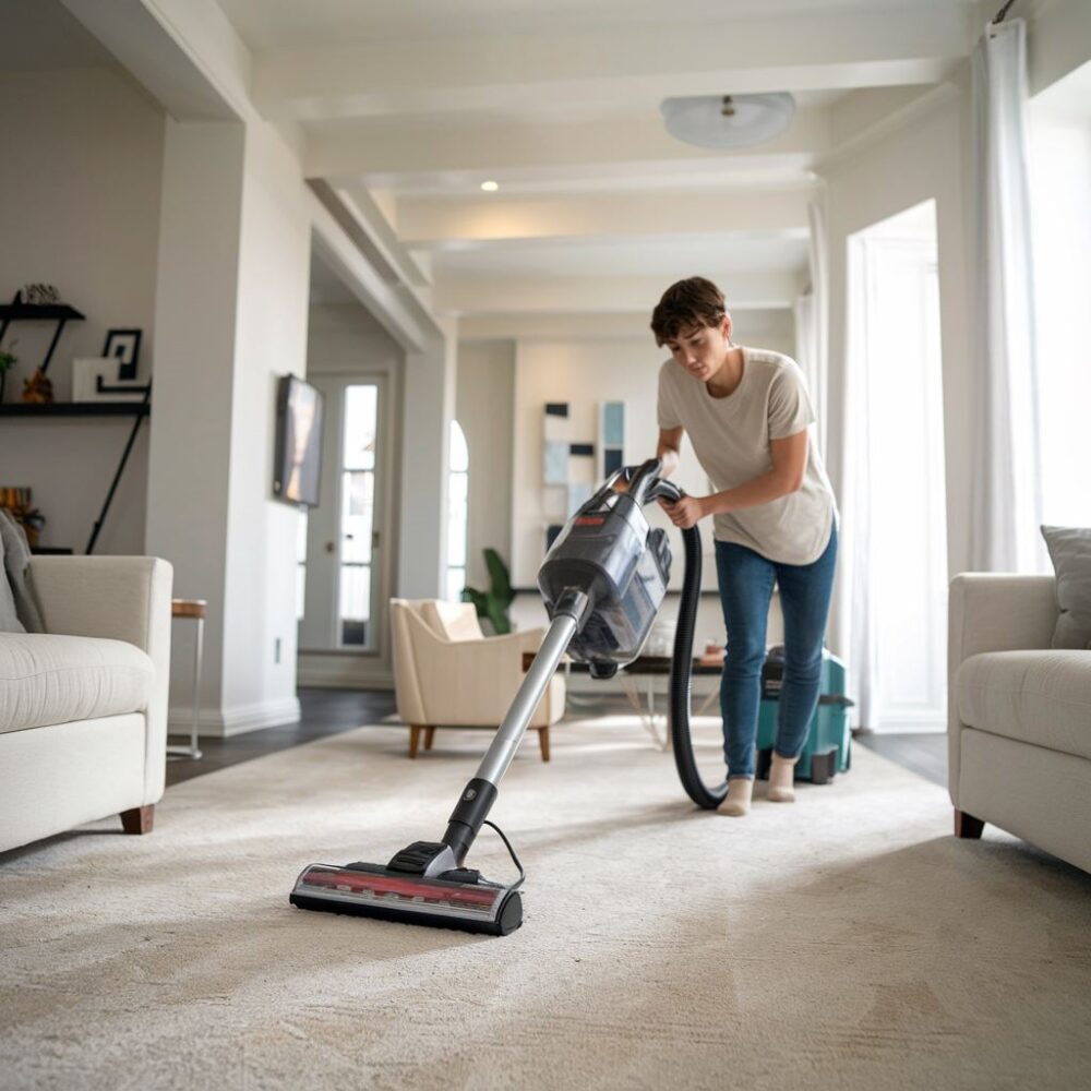 czyszczenie dywanu odkurzaczem piorącym