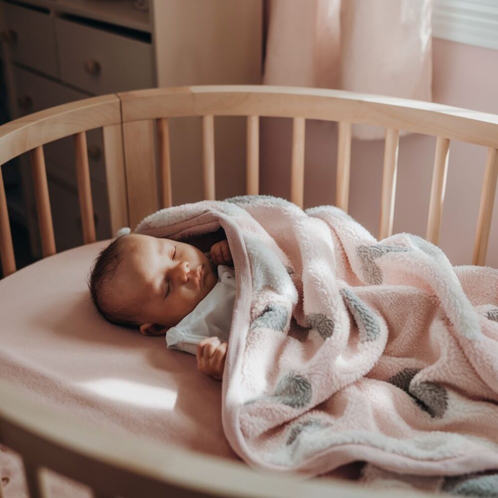 dziecko owinięte kocykiem