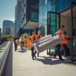 ekipa przeprowadzkowa przy pracy