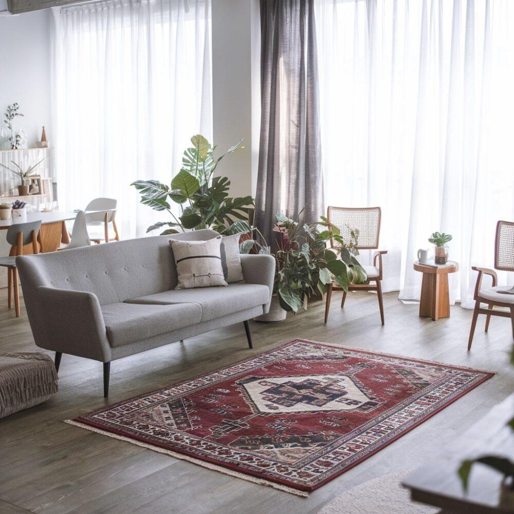 nowoczesny salon z kanapą