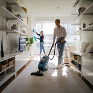 odkurzanie podłogi