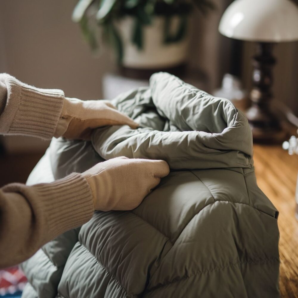 odświeżanie puchowej odzieży