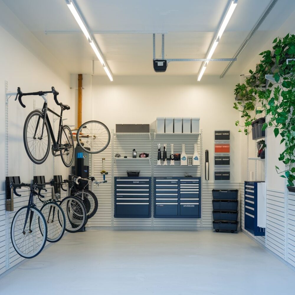 organizacja rowerów na ścianie