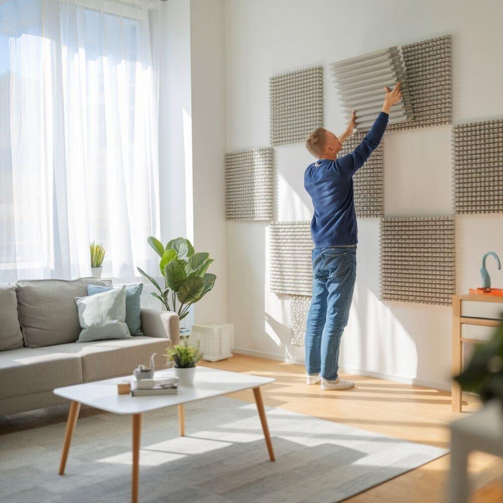 pianka akustyczna na ścianie