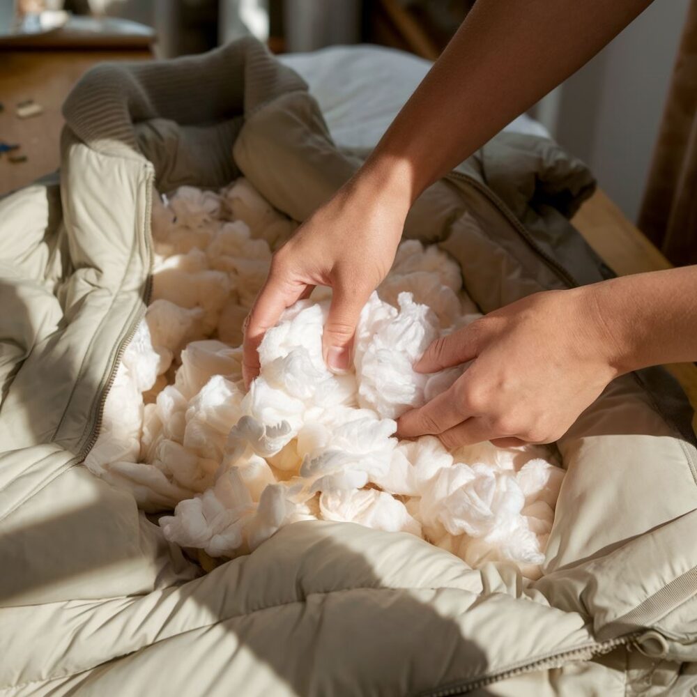 pielęgnacja kurtki puchowej