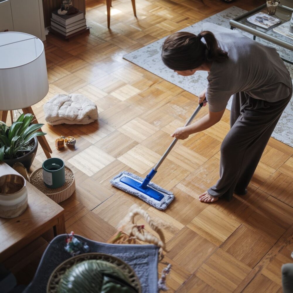 pielęgnacja podłogi drewnianej