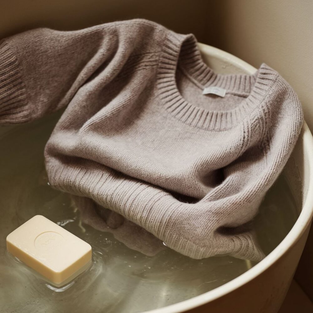 pranie swetra kaszmirowego