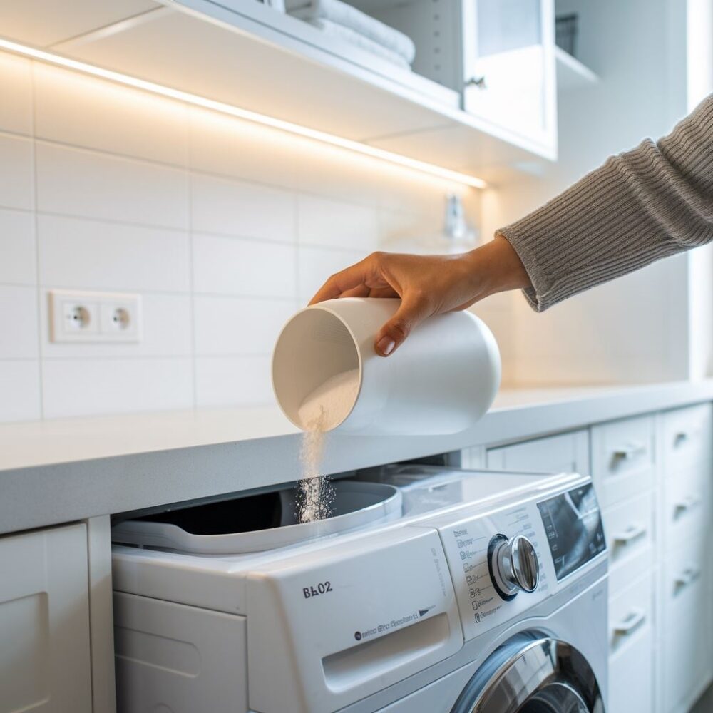 proszek do prania w miseczce