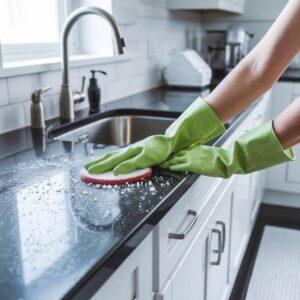 soda oczyszczona na gąbce