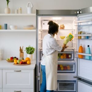 świeża i czysta lodówka