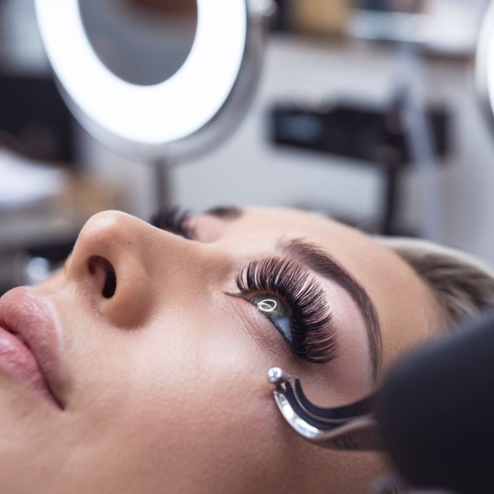 zabieg podkręcania rzęs